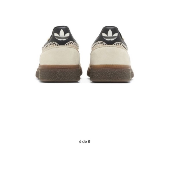 Like NEW! Adidas Handball Wales Spezial Wonder White Black somba Bonner Sneakers - Picture 4 of 12